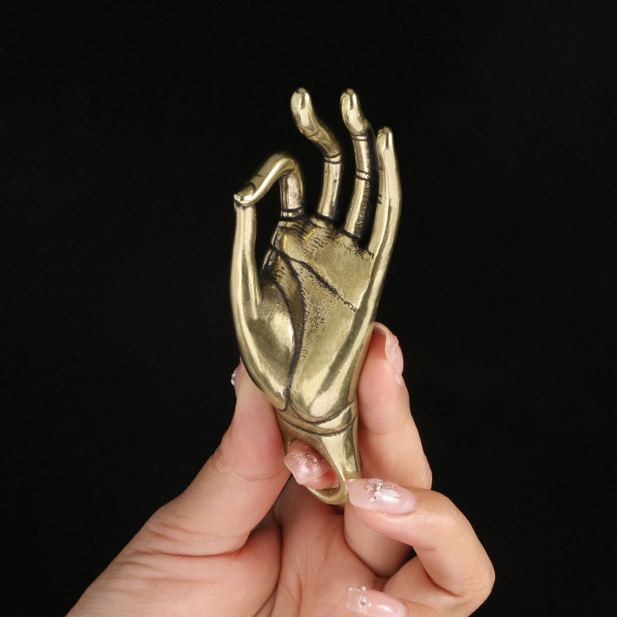 Brass Buddha Hand Ornament Solid Copper Hand Piece
