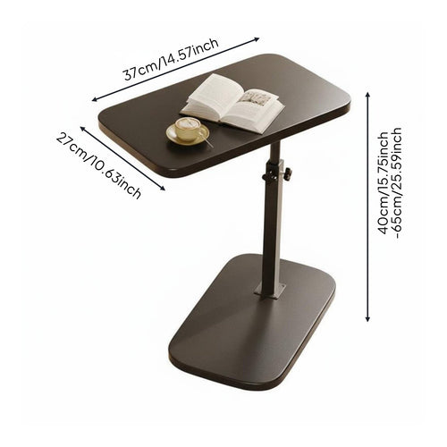 Height Adjustable Sofa Side Table Space Saving Adjustable C-Shaped Table
