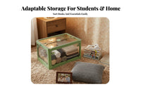 Collapsible container with Front Doors clear Panels for removedice, Garage, Students