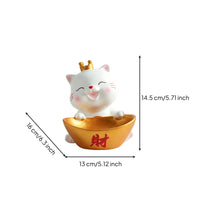 Cute Fortune Cat Storage Tray Decorative Cat Candy Holder