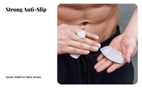 2 Pieces Prevents Calluses Silicone Palm Protector Sweat-Proof Weightlifting Palm Protectors Lightweight for Weightlifters, Women, Deadlifts