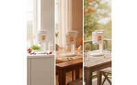 Homemade Countertop Ice Cream Maker Compact Automatic Ice Cream Maker Electric Appliance Space-Saving for Families