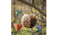 Wire Mesh Nesting Globe Rust-Resistant Bird Nester with Hanging Chain Spherical