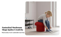 Toadstool Stool Cozy Aesthetic Toadstool Pouf Soft Hint for Children, Homeowners