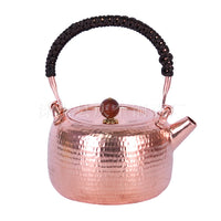 Qingkui Copper Teapot, Handcrafted Brass, for Boiling Water and Brewing Tea