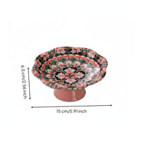 Chinese Tea Snack Tray Easy to Clean High Foot Fruit Plate Food Safe