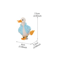 Hooded Duck Figurine Textured Adorable Duck Sculpture Freestanding Home Decor for Tabletop