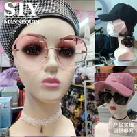 新款假发模特头女假人头彩妆头模帽子围巾头饰展示模型头道具
