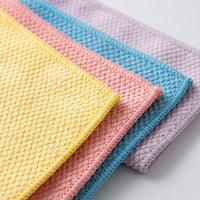 Aquatic Scale Microfibre Cloth, 30x40cm Microfibre Cloth for Glass and Kitchen, Clear Cleaning Cloths, No-Shed and Machine Washable