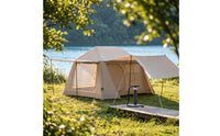 Easy Setup Inflatable Tent with Canopy Spacious Inflatable Camping Tent Long-Lasting Windproof for Families