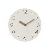 Silent Crystal Wall Clock Non-Ticking Modern Minimalist Clock 3D Engraved Numerals Nordic Design Timepiece for Office