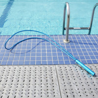 Telescopic Pool Pole, Sturdy, Lifesaving Hook, Cleaning Mesh Attachment