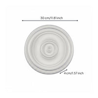 PU Ceiling Medallion Long-Lasting Round Ceiling Medallion Waterproof for Hallway