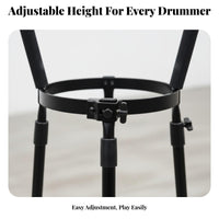 Adjustable Djembe Stand Universal Fit Drum holder Foldable Design for Musicians