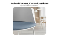 5 Pieces 4-Seater Round Kitchen Suite Space-Saving Table and Chair Set for Cafe