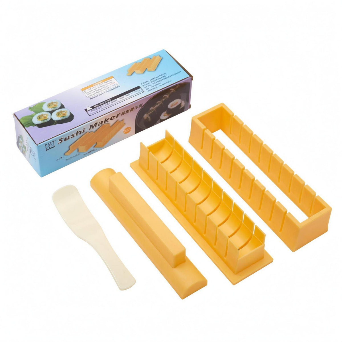 4 Pieces Sushi Making Tool Set Multi-Piece Sushi Shaper Set Round