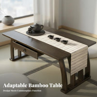 Chinese Design Low-Profile Coffee Table Minimalist Design Household Furniture Space-Saving Indoor Furnishing Multi-Purpose for Minimalists, Apartment Dwellers, Bay Window, Tatami Room, Balcony, Small Areas