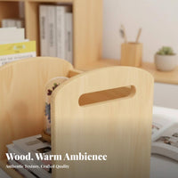 Expandable Desktop Bookstand Space-Saving Desktop Shelf for Study Room, Readers
