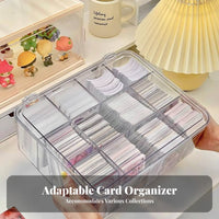 Multi-Compartment Card Box Compartmentalized Design Multi-Compartment Card Tray