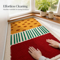 Dopamine Bay Window Cushion Faux Cashmere Non-Slip Mat for Bedroom Balcony