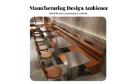 Upholstered Booth Set Utilitarian Aesthetic Corner Corner Dining Set Commercial Grade Contemporary Design for Restaurants