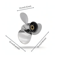 Outboard Motor Propeller Resistant Propeller with Splined Hub Marine-Grade for Boat Owners, Boaters