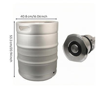 50L Beer Keg Handhold Openings Stainless Steel Keg Silver Drink Storage