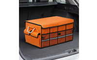 Car Trunk Storage Box with Lid Space-Saving for Travelers, Campers