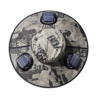 Multifunctional Large-Brim Solar Fan Hat with Detachable and Foldable Design