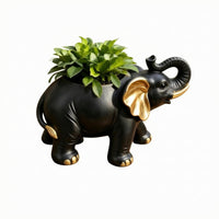 Resin Elephant Planter Decorative Elephant Planter Cute Design