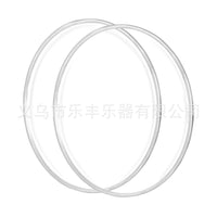 跨境8寸架子鼓爵士鼓双层油皮黑色透明色鼓皮2个装厂家直销