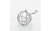 Spherical Hay Feeder Ball Metal Hanging Hay Feeder Easy to Install Rust-Resistant for Chinchillas, Rabbit Cages