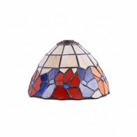 Stained Glass Lampshade Colored Glass Dome Light Shade with Metal Fitter Pendant Lamp Shade Artisan Mosaic Handcrafted Style Suitable for Dining Room Studio Lounge Home Use
