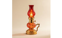 LED Oil Lamp Imitation Smokeless Wavering Glow Table Lamp Energy Efficient Vintage Windproof Lantern Lantern for Buddhists, Housewarming, Altar