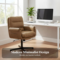 Armless Rolling Task Chair Padded pad Desk Seat Ergonomic Design 360-Degree rotate for Students, Adults, Study Room, Bedroom