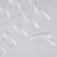 Nail for Manicure and Home Use, Artificial 100 Pieces with Matte Finish Extensions for Technicians, No Filing Required, Transparent