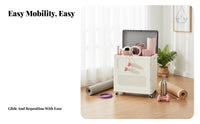 Rolling fitness Mat Holder Space Saving Gym gear Organizer Large Capacity