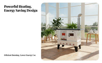 Indoor Wood Stove, Energy-Saving Smokeless Heating heater, Multi-Functional Rural Fireplace for Winter