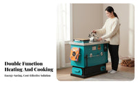 Energy-Saving Heating Stove, Multi-Functional Boiler, Home Heating & Cooking, Thickened Design
