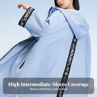 Bath Towel Poncho, Quick-Dry Absorbent Robe, Warm Surf Coat for Swimming, Spa, Unisex