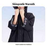 Bath Towel Poncho, Quick-Dry Absorbent Robe, Warm Surf Coat for Swimming, Spa, Unisex