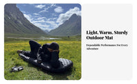 Single Featherlight Inflatable Sleeping Pad, Camping Mattress, Thick Moisture-Resistant Outdoor Mat