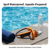 Bone Conduction Headphones, IPX8 Waterproof for Swimming, Running