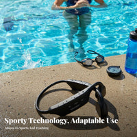 Bone Conduction Headphones, IPX8 Waterproof for Swimming, Running