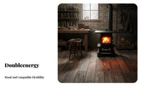 Indoor Cast Iron Heating Stove, Wood/Coal Dual Energy, Smokeless Winter Heater, Multi-Functional Cooking, Rural Household Use