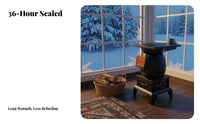 Cast Iron Heating Stove, Smokeless Wood Burner, Indoor Fireplace, Rural Home Heater, Winter Use