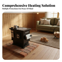 Wood Radiator Heater, Indoor Smokeless Gasification Stove, Rural Home Heating Fireplace