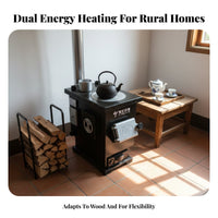 Wood Radiator Heater, Indoor Smokeless Gasification Stove, Rural Home Heating Fireplace