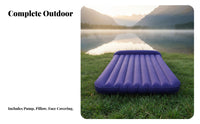 Inflatable Mattress, Camping Air Bed, Foldable Moisture-Resistant Mat, Portable Outdoor Sleeping Pad