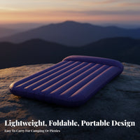 Inflatable Mattress, Camping Air Bed, Foldable Moisture-Resistant Mat, Portable Outdoor Sleeping Pad